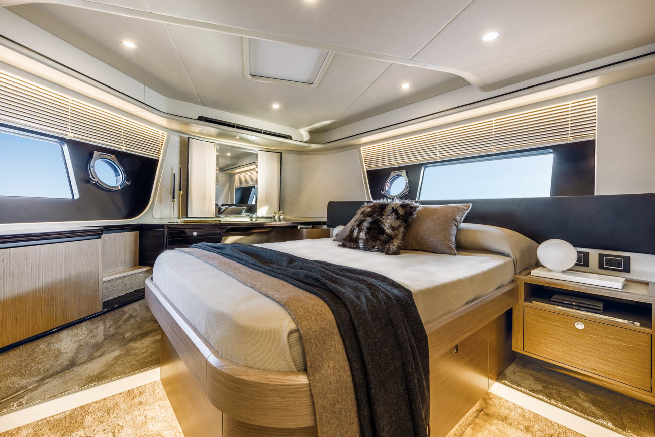 Absolute 62 Fly Emilia II yacht charter in Mallorca — helm station and interior details, from Marina Port de Mallorca, Palma.
