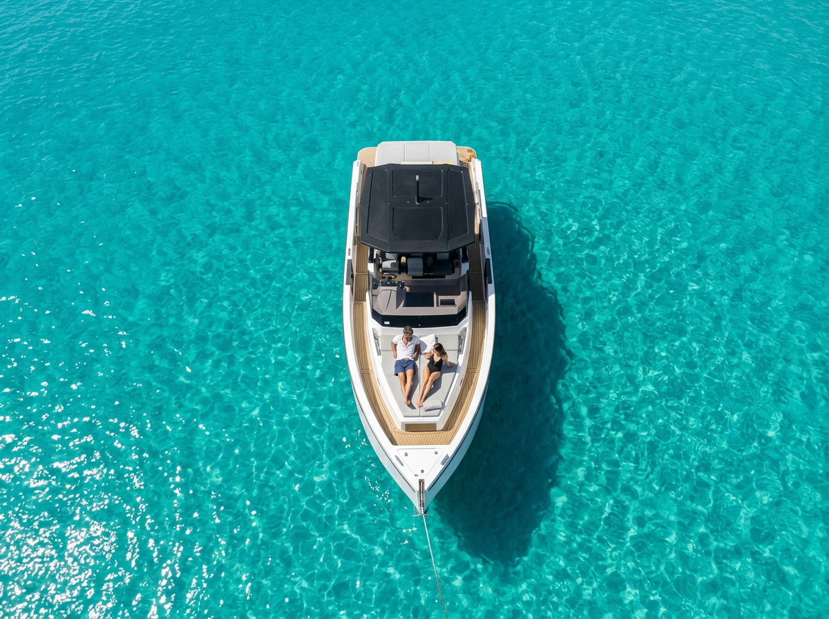De Antonio D36 Open — Sunset Escape charter Mallorca