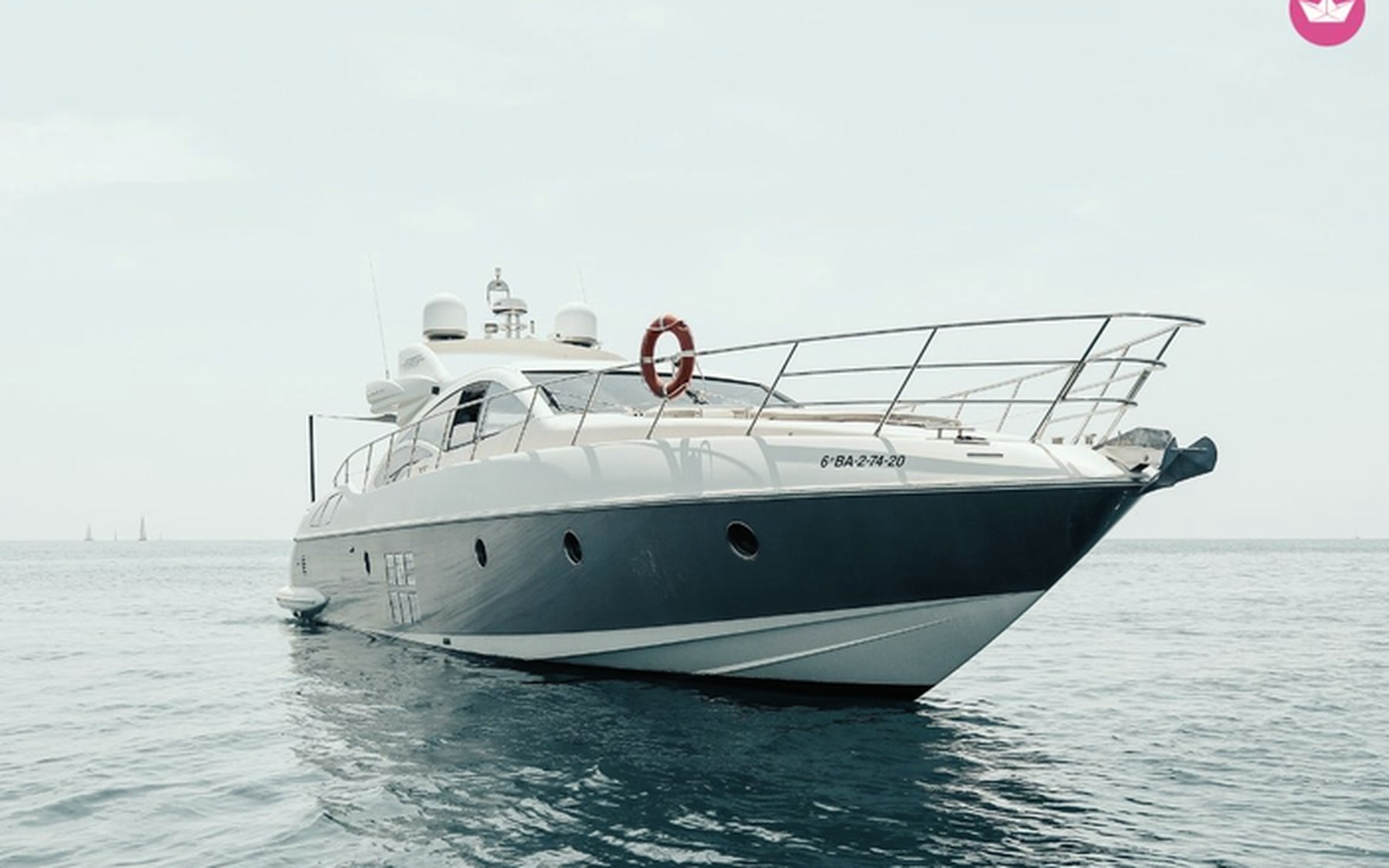 Azimut 68 S Esperanza yacht charter in Mallorca — helm station and interior details, from Marina Palma, La Lonja.